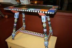 Hand-Painted Table by Dena Lynn