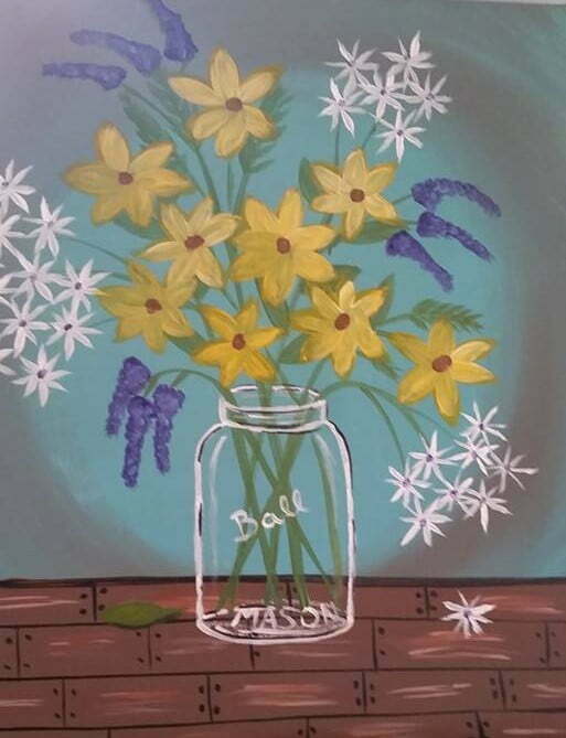 "Mason-Jar Bouquet" by Dena Lynn