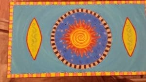 Hand-Painted Kitchen Cabinet by Dena Lynn