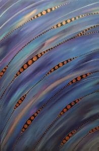 Original Art on Reclaimed Canvas by Dena Lynn